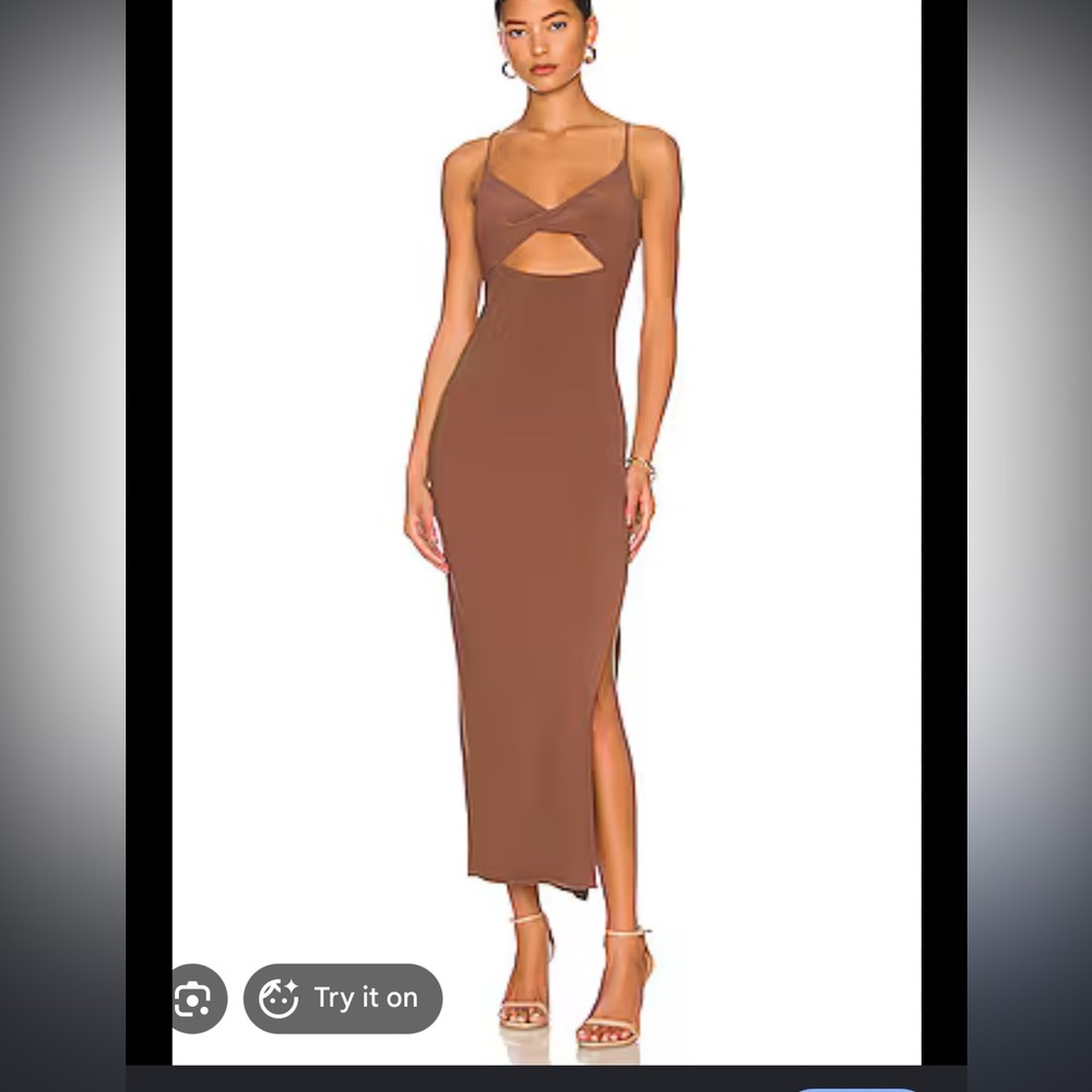 Bec & Bridge Ivy Midi Dress in Dark Chocolate